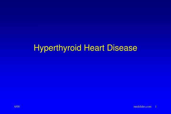 hyperthyroid heart disease