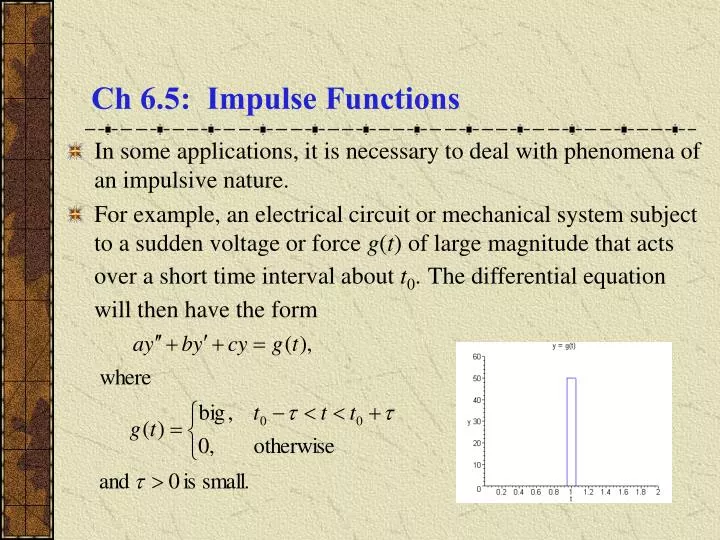 ch 6 5 impulse functions