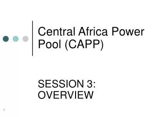 Central Africa Power Pool (CAPP)