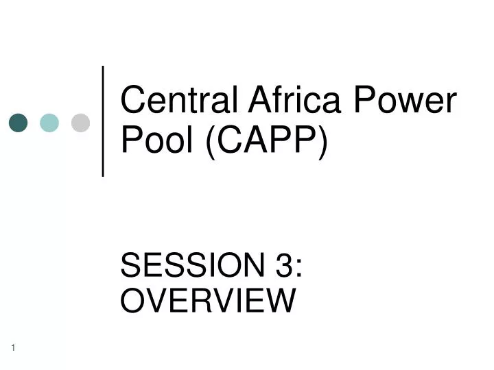 central africa power pool capp