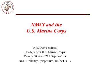 NMCI and the U.S. Marine Corps