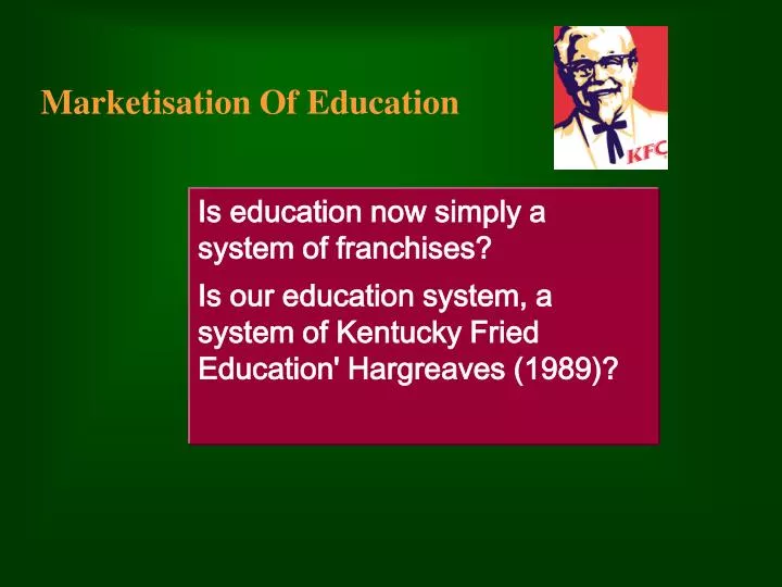 marketisation of education