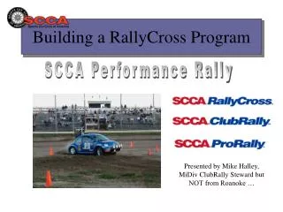 Building a RallyCross Program