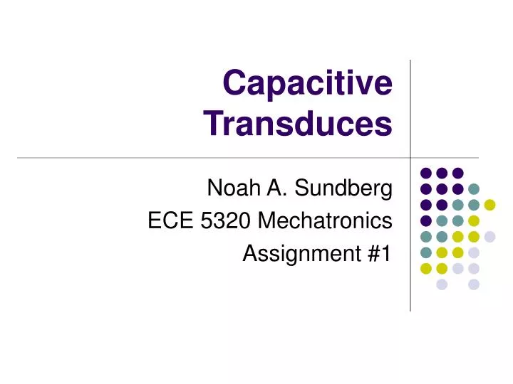 capacitive transduces