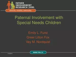 Paternal Involvement with Special Needs Children