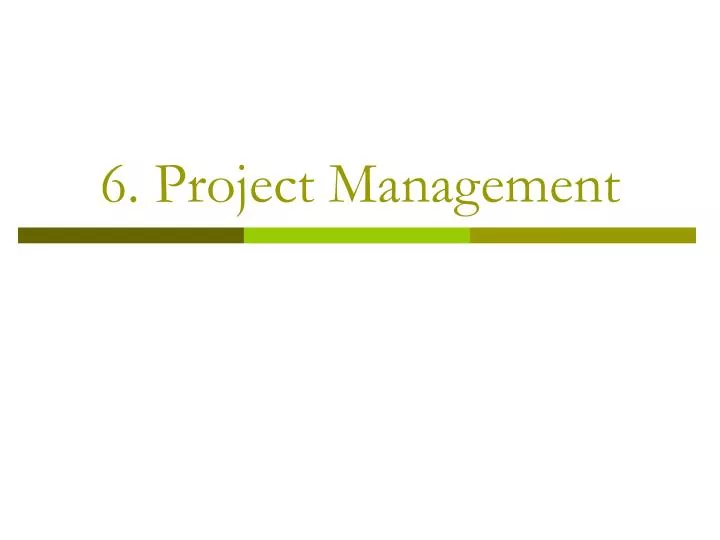 6 project management