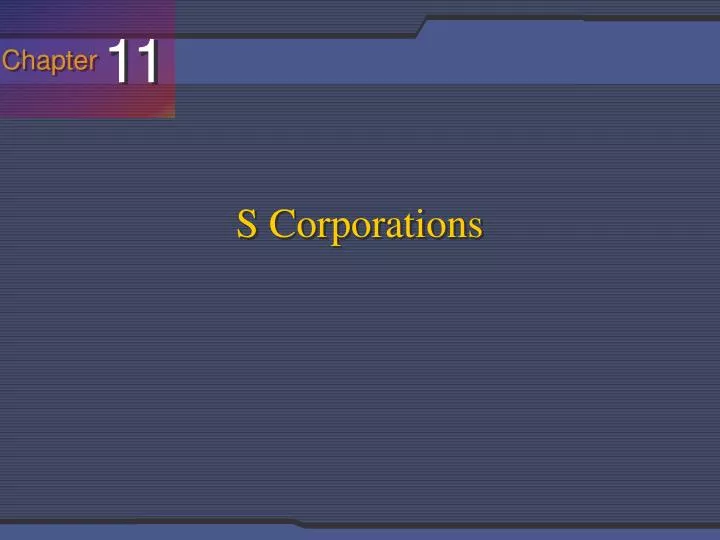 s corporations