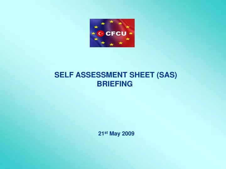 self assessme nt sheet sas briefing