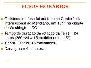 fusos hor rios