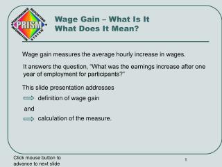 Wage Gain – What Is It What Does It Mean?