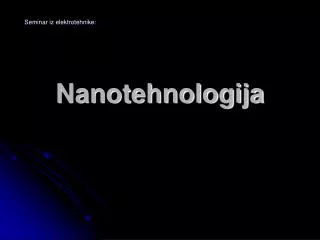 nanotehnologija