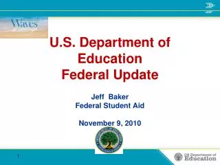 U.S. Department of Education Federal Update
