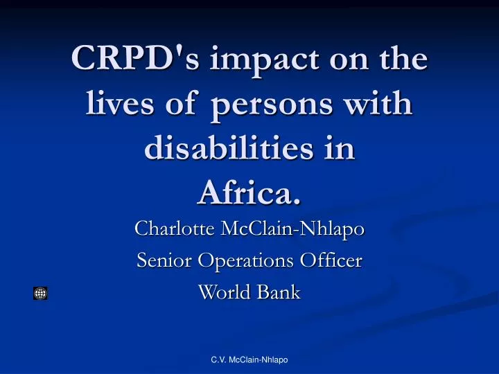 crpd s impact on the lives of persons with disabilities in africa