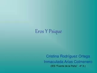 eros y psique