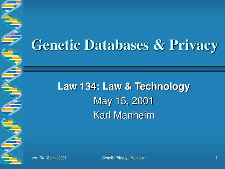 genetic databases privacy