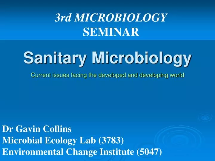 sanitary microbiology
