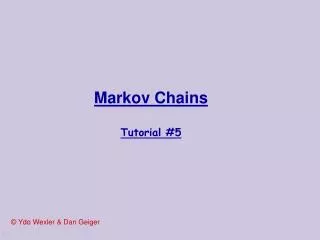 Markov Chains Tutorial #5