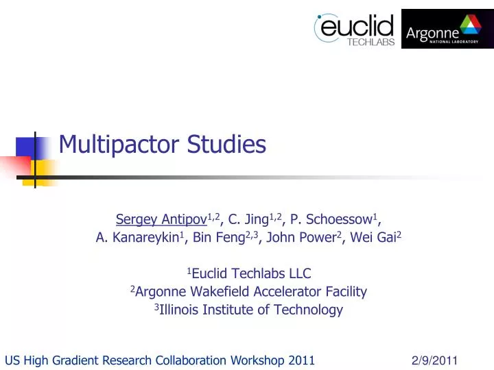 multipactor studies