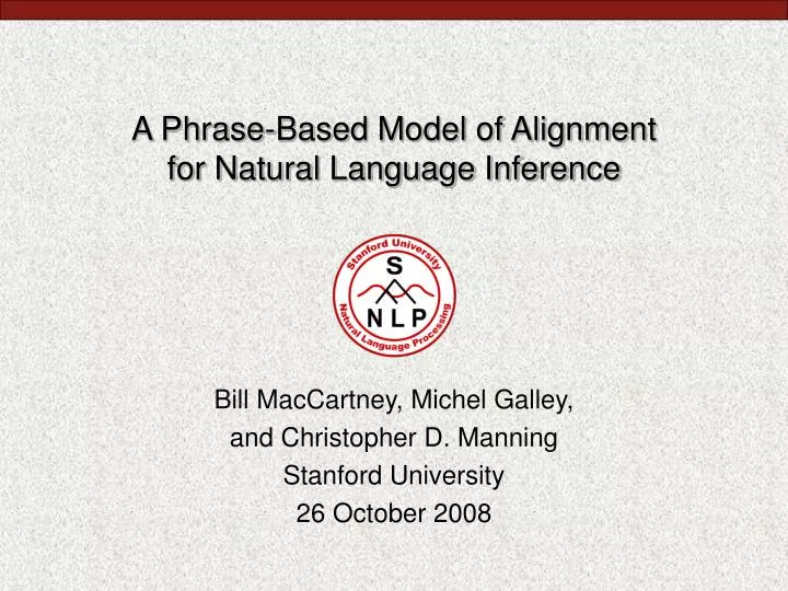A Phrase-Based Alignment Model for Natural Language Inference