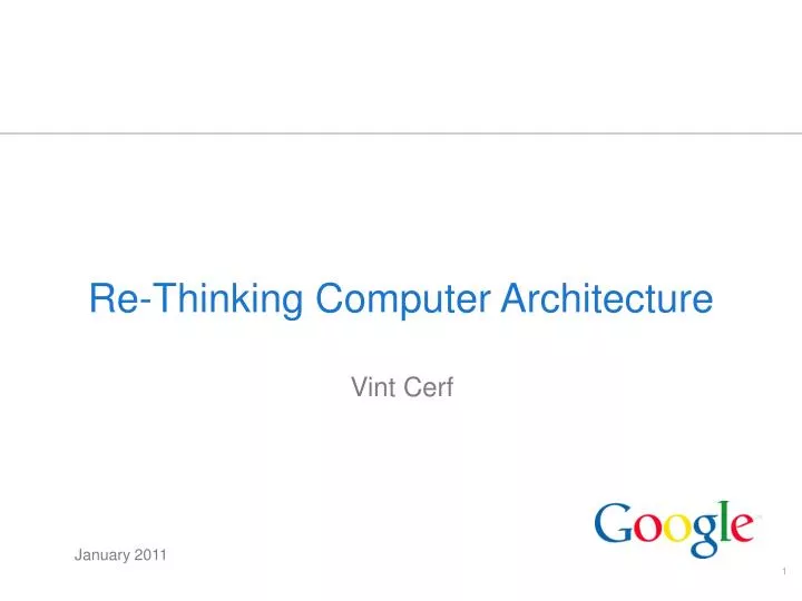 re thinking computer architecture