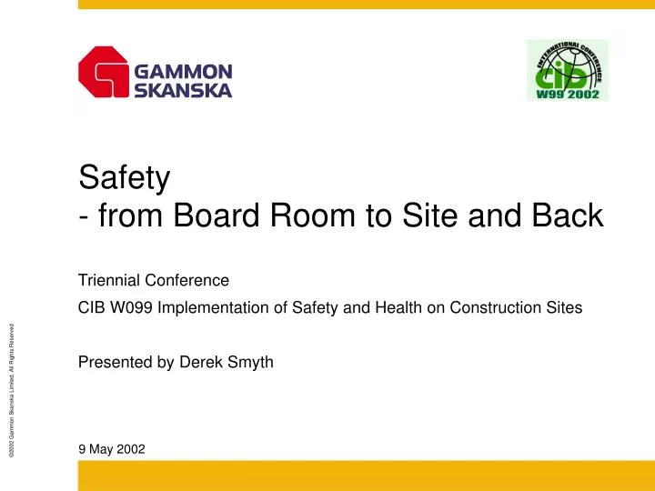 safety from board room to site and back