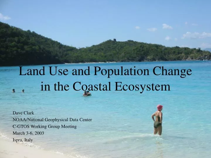 land use and population change in the coastal ecosystem