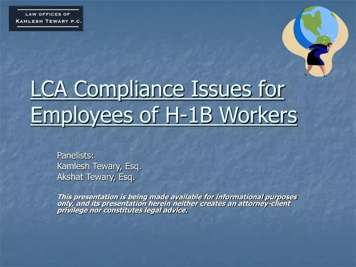 lca compliance issues for employees of h 1b workers