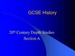 GCSE History