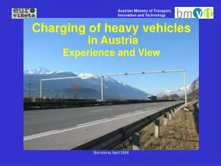 Charging of heavy vehicles in Austria Experience and View