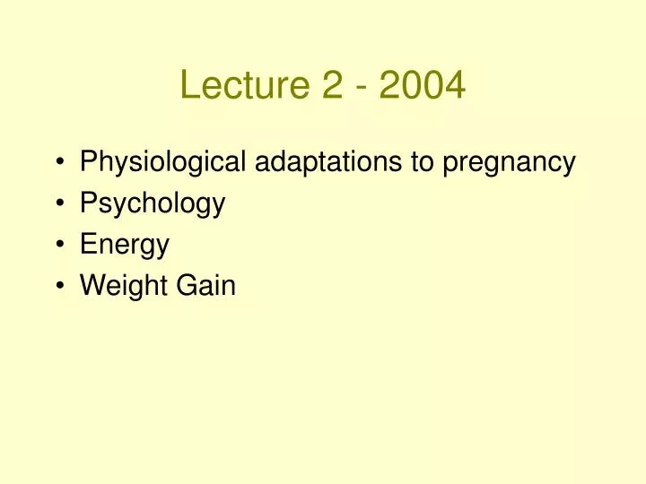 lecture 2 2004