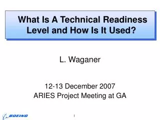 What Is A Technical Readiness Level and How Is It Used?