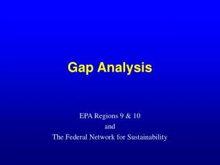 Gap Analysis