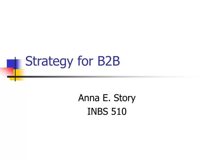 strategy for b2b