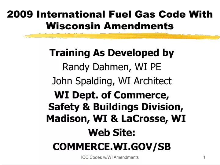 2009 international fuel gas code with wisconsin amendments