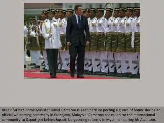 British PM to make historical Myanmar visit
