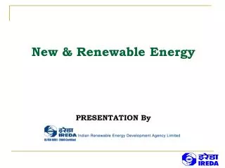 New &amp; Renewable Energy