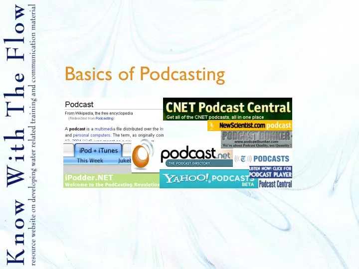 basics of podcasting