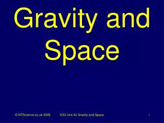 Gravity and Space