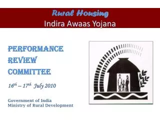Rural Housing Indira Awaas Yojana