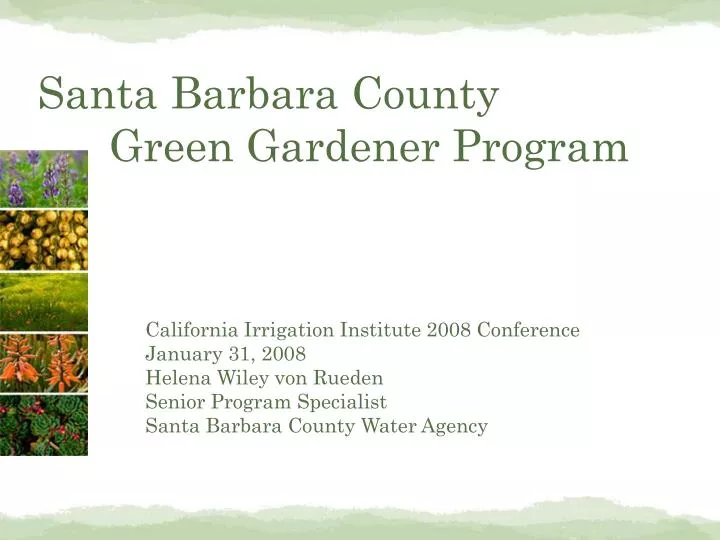 santa barbara county green gardener program