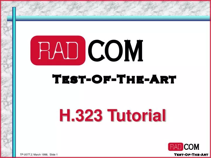 h 323 tutorial