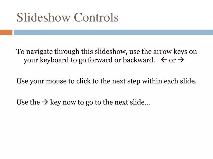 slideshow controls