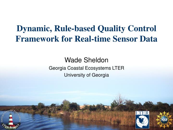 dynamic rule based quality control framework for real time sensor data