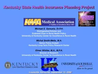 Kentucky State Health Insurance Planning Project