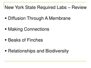New York State Required Labs – Review Diffusion Through A Membrane Making Connections Beaks of Finches Relationships