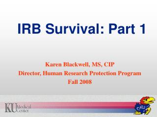 IRB Survival: Part 1