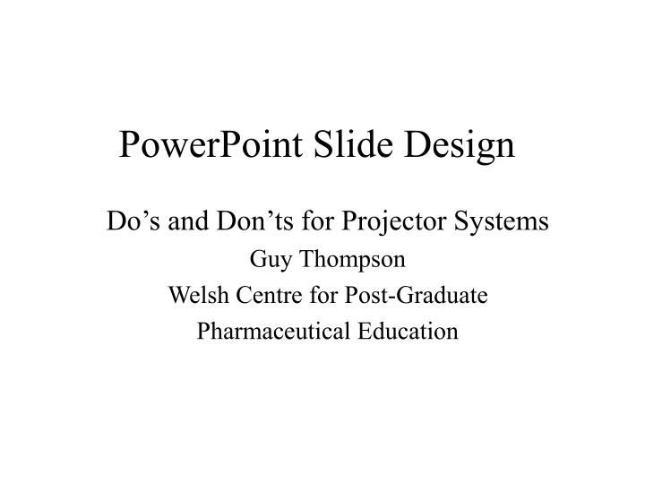 powerpoint slide design
