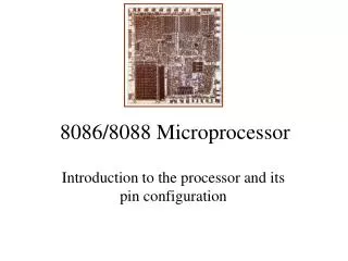 8086/8088 Microprocessor