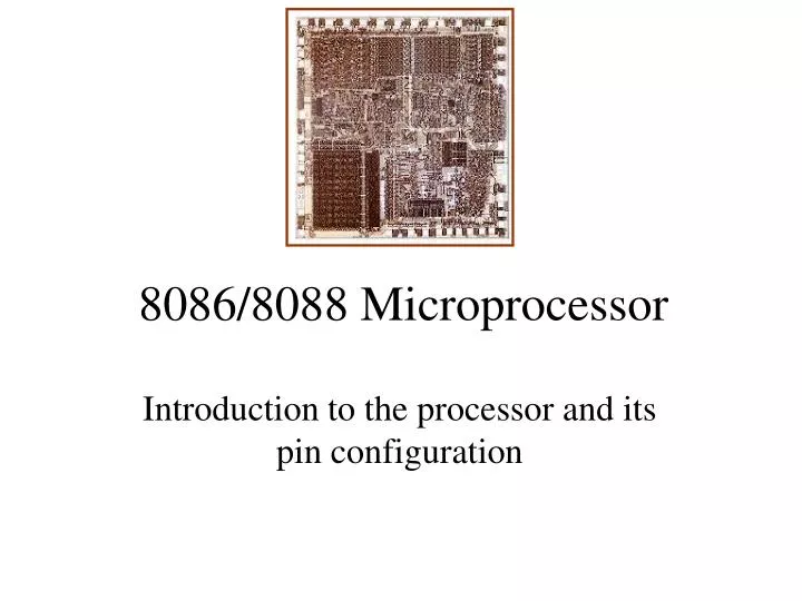 8086 8088 microprocessor