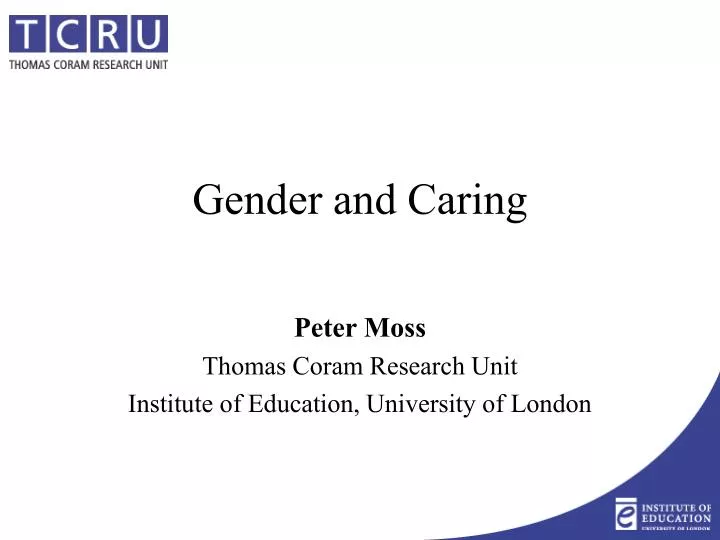 gender and caring